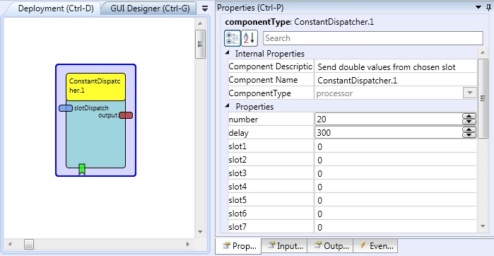 Screenshot: ConstantDispatcher plugin