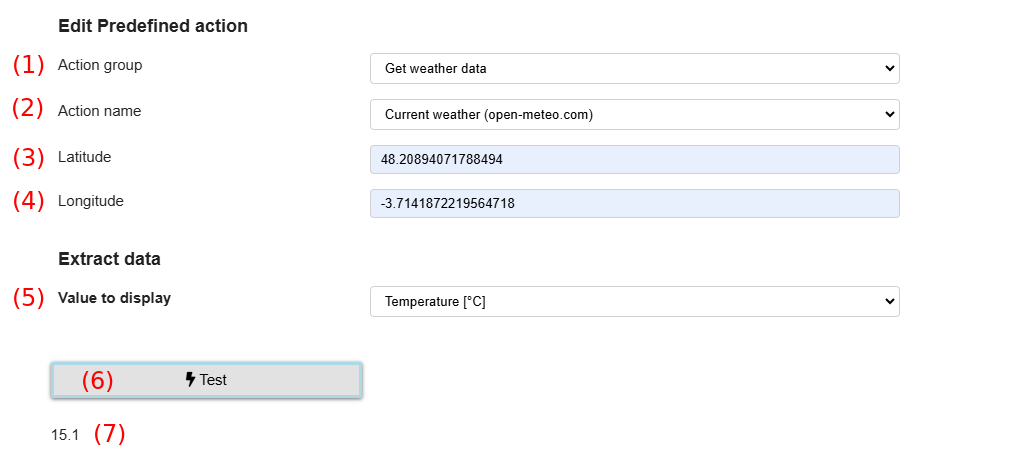 Tab live data predefined