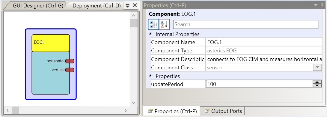 Screenshot: EOG plugin