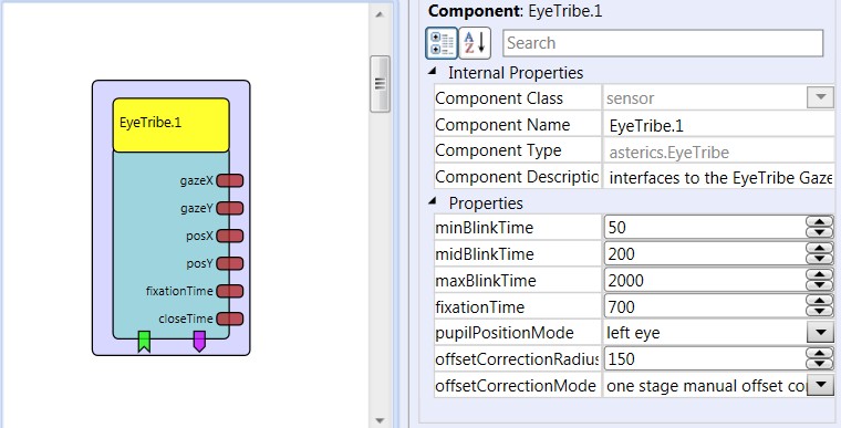 Screenshot: Eyetribe plugin