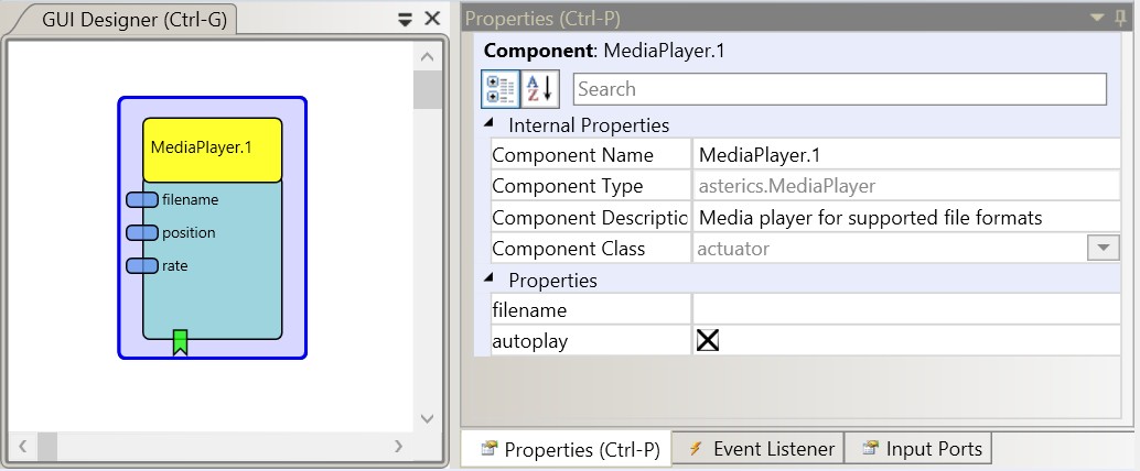 Screenshot: MediaPlayer plugin