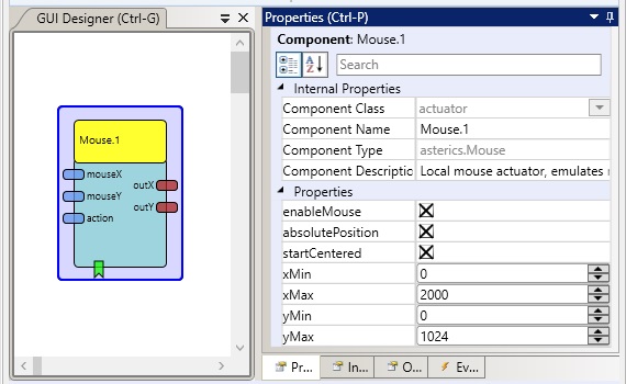 Screenshot: Mouse plugin