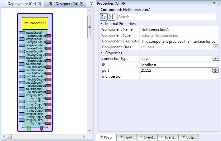 Screenshot: NetConnection plugin