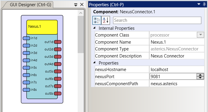 Screenshot: NexusConnector plugin