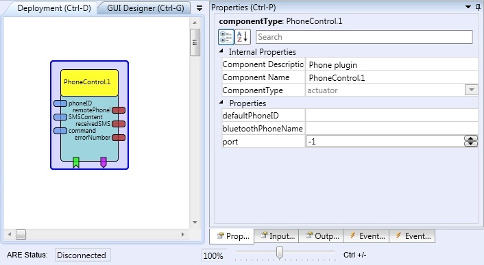 Screenshot: PhoneControl plugin