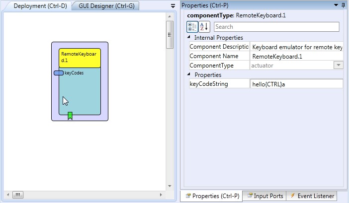 Screenshot: RemoteKeyboard plugin