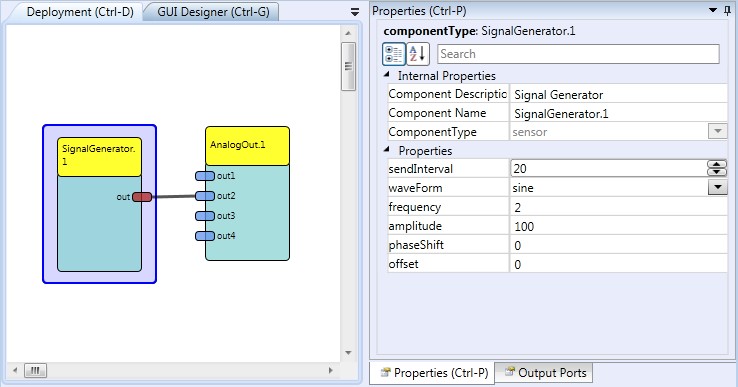 Screenshot: SignalGenerator plugin