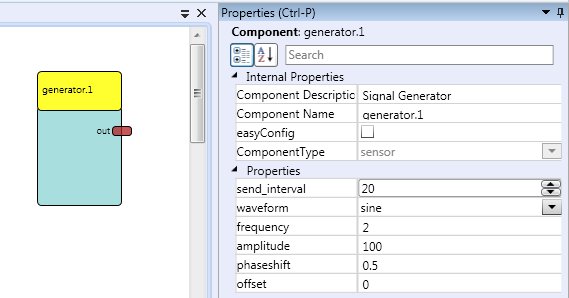 Screenshot: The Property Tab showing a Component's Properties