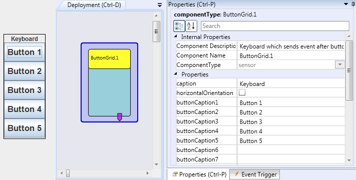 Screenshot: ButtonGrid plugin