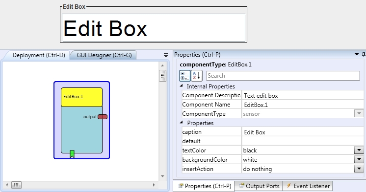 Screenshot: EditBox plugin