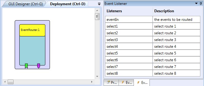 Screenshot: EventRouter