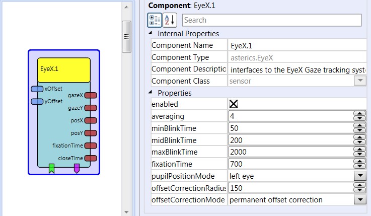 Screenshot: Tobii EyeX plugin