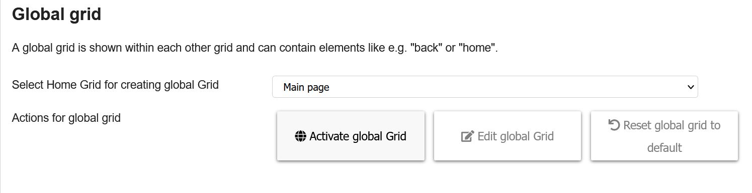 de/activate global grid