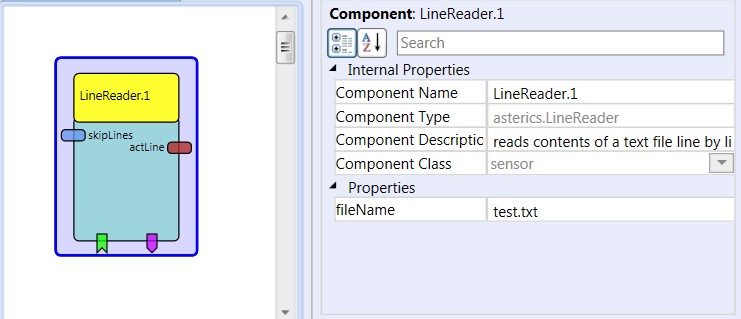 Screenshot: LineReader plugin