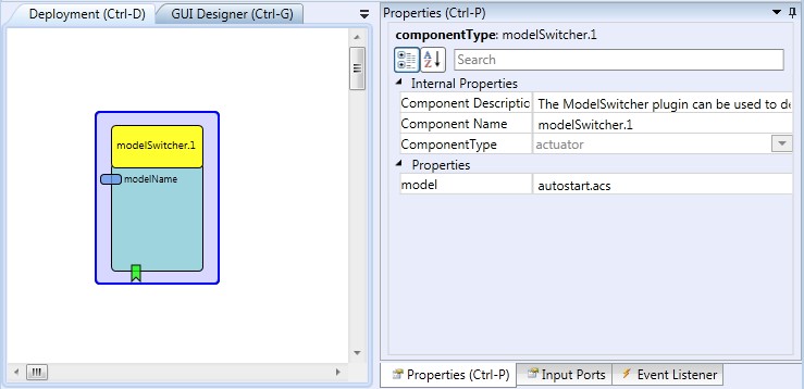 Screenshot: ModelSwitcher plugin