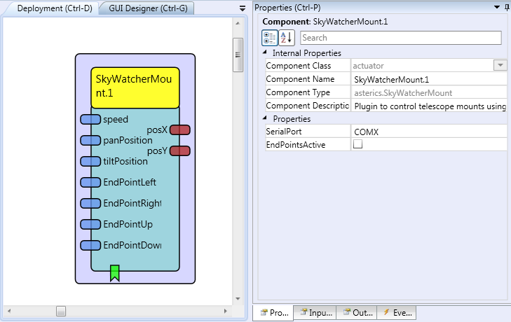 Screenshot: SkyWatcherMount plugin