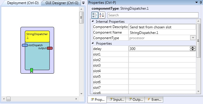 Screenshot: StringDispatcher plugin