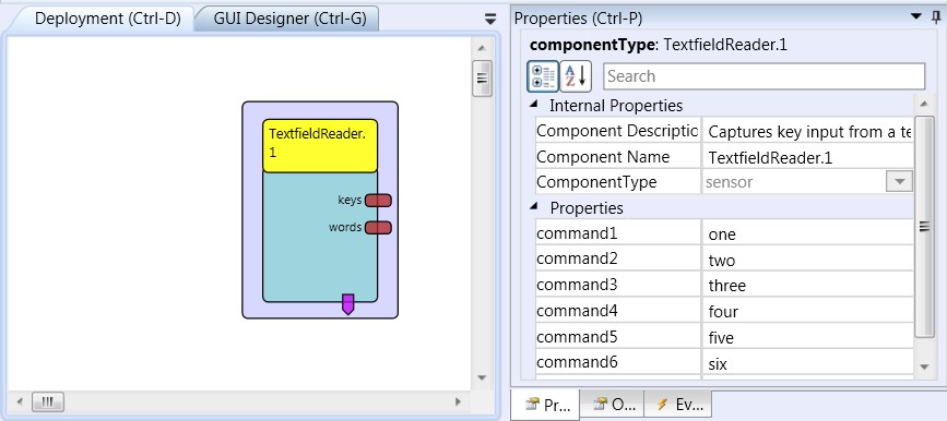 Screenshot: TextfieldReader plugin