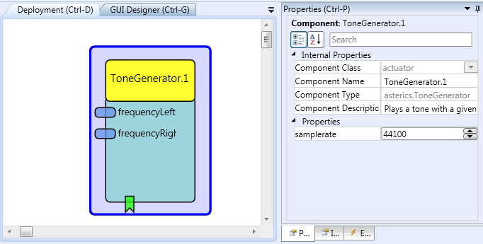 Screenshot: ToneGenerator plugin